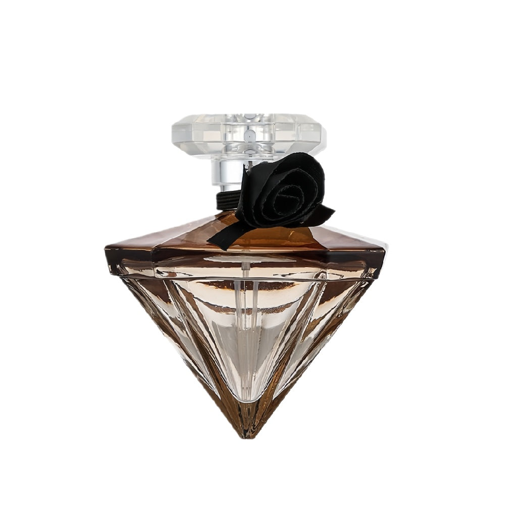 Eau de parfum femme en flacon diamant brun avec rose noire – 100 ml