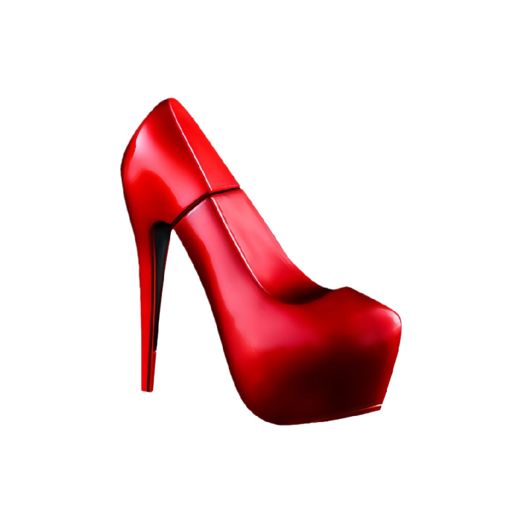 Eau de Parfum élégante en flacon talon aiguille rouge – 80 ml