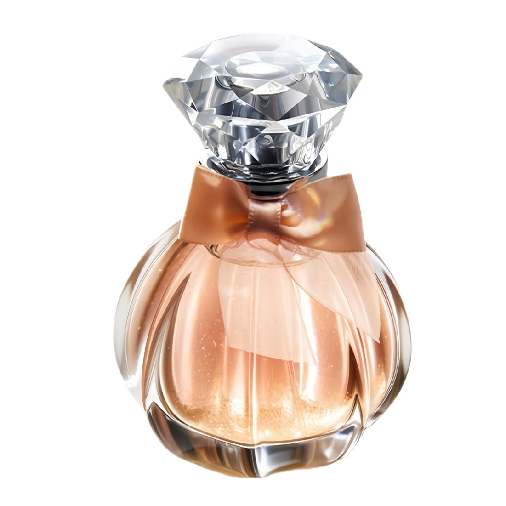 Eau de parfum florale pour femme – Flacon en verre avec bouchon cristal 50 ml