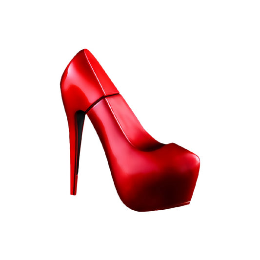 Eau de Parfum élégante en flacon talon aiguille rouge – 80 ml